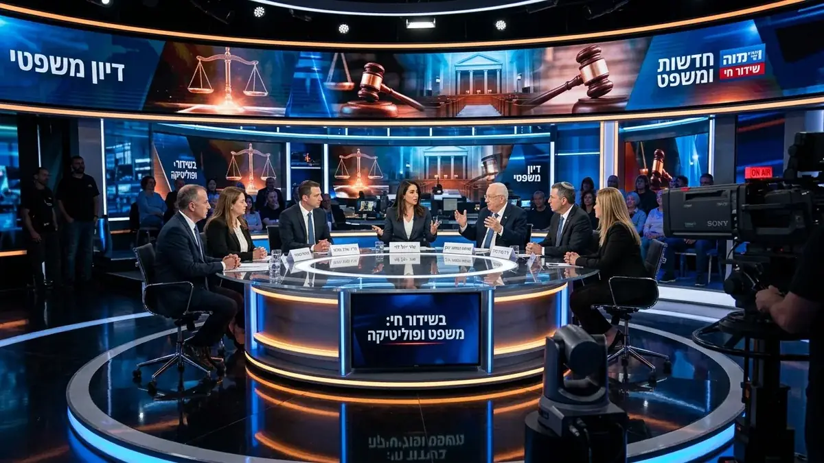 השתתפות בתוכנית טלוויזיה: פאנל מומחים סביב שולחן באולפן שידור